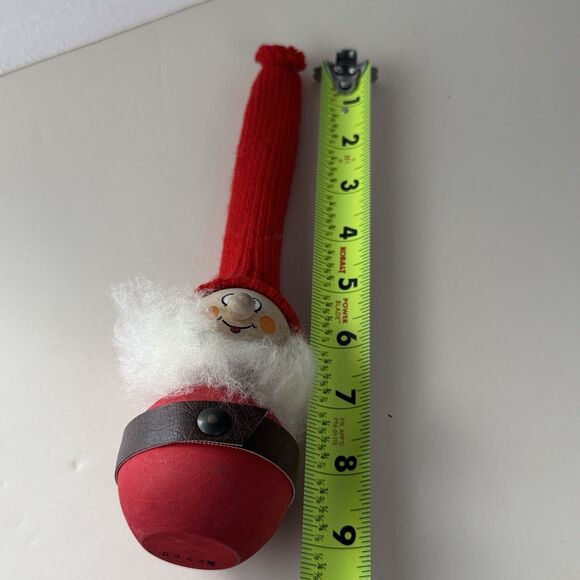 Ljungstroms Vintage Sweden  9” Christmas Figurine Tomte Wood Felt Tall Hat Beard - Picture 7 of 7